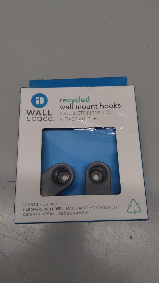 RECYCLED WALL SPACE Wall Mount Hooks