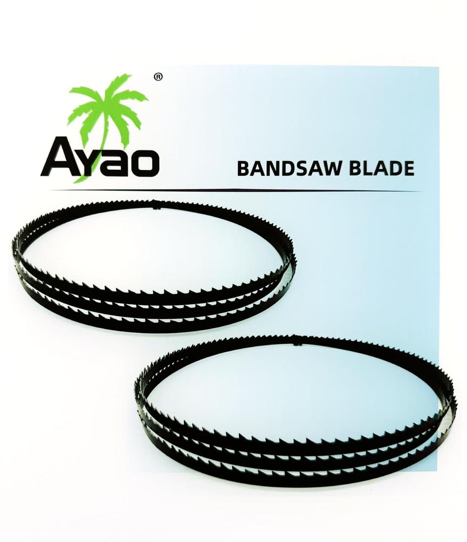 AYAO Band Saw Blades 56-1/8 Inch X 1/4-Inch X 6TPI for Delta 28-180, 28-185 8" Band Saws and Others, 2-Pack