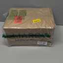 MAREY Hand Blown Drinking Glasses Artisan Crafted from Mexico Set of 6 pieces (Cobalt Blue Rim, Water 16 Oz.)