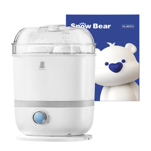 Snow Bear Baby Bottle Sterilizer and Dryer, 6-in-1 Electric Steam Bottle Sterilizer for Baby Bottle & Pacifiers, Breast Pump Parts, Large Capacity 13 Bottles, Fast Drying, Easy to Clean