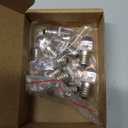 MECCANIXITY E10 Screw Base LED Bulb DC 8V 0.25W Round Top Mini Spot Light, Warm White Pack of 10