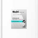 Americanflat 18x24 Poster Frame with Polished Plexiglass - Use as 8x10 Frame with Mat or Display 18x24 Photo Without Mat - Streamline Collection - Thin Border Picture Frames for Wall - White