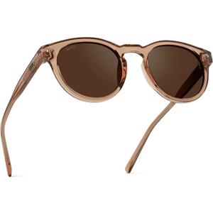 WearMe Pro Round Polarized Sunglasses for Women - Retro Classic UV400 Protection for Driving & Everyday Wear