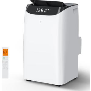 16000 BTU Inverter Portable Air Conditioner, 3 in 1 Quiet Portable Ac Unit with Dual Hose, Dehumidifier & Cooling Fan, Sleep Mode and 24H Timer Room Air Conditioners Cool Up to 850 Sq.Ft.