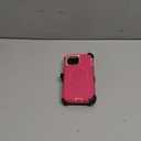 Magnetic for iPhone 15 Case,with Belt Clip,[Compatible with Magsafe] W/Tempered Glass Screen Protector,Anti-Drop,Shockproof,Heavy Duty Protection (Pink)