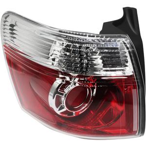 Left Tail Light Assembly W/Bulbs Compatible with 2007-2012 Acadia Driver Side Rear Tail Lamp Brake Light GM2800216 20912757