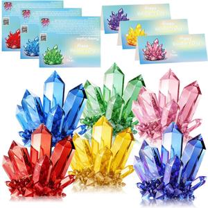 Valentine's Day Gifts Party Favor 24 Pack Science Experiment Kit Planting Crystal with Cards for Kids School Gifts Exchange Classroom Stuffers for Boys and Girls