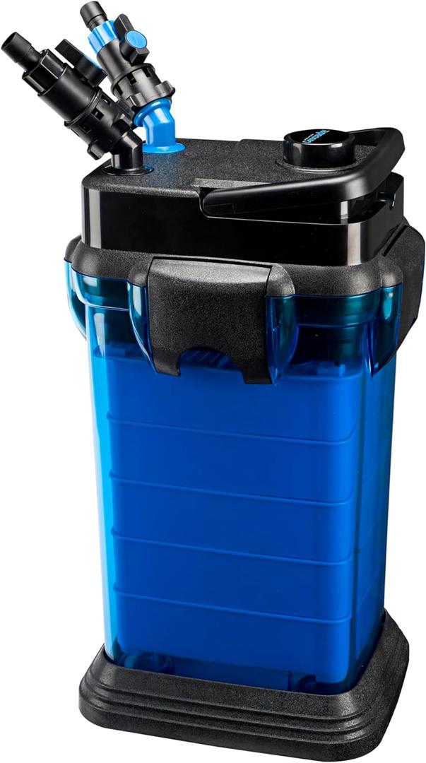Penn-Plax Cascade All-in-One Aquarium Canister Filter  for Tanks Up to 200 Gallons (350 GPH)  Cascade 1500