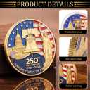 24Pcs 250th Anniversary Commemorative Coins, 2026 Eagle Anniversary Coin for Collectors Adults