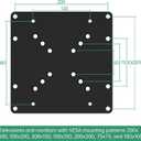 Universal VESA TV and Monitor Mount Adapter Plate Bracket,Adapter for TV from 23" - 42" Size,VESA Adapter Plate for TV Mounts