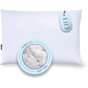 Casper Sleep Down Pillow for Sleeping, Standard, White