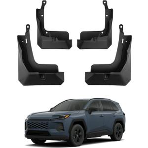 MIALUTY® Mud Flaps for Toyota RAV4 2026 All Weather Mud Guards Splash Vehicle Sediment Protection RAV4 Accessories No-Drill Front and Rear (Set of 4)