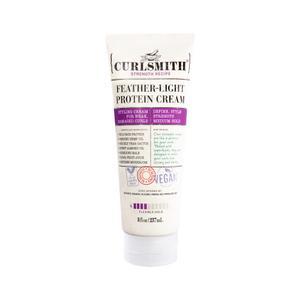 CURLSMITH Feather Light Protein Cream - Flexible Hold Curl Cream, Protein-Rich Styling Cream for Curls, For All Curl Types, Best for Weak and Damaged Curls, Vegan & Cruelty Free (8 oz) CURLSMITH Feather Light Protein Cream - Flexible Hold Curl Cream, Protein-Rich Styling Cream for Curls, For All Curl Types, Best for Weak and Damaged Curls, Vegan & Cruelty Free (8 oz)