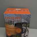 Greenhouse Heater with Digital Thermostat, 1500W Outdoor Heaters for Patio, Electric Space Heater for Patio, Garage, Greenhouse, Flower House, Silver