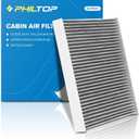 PHILTOP Cabin Air Filter, Replacement for CF11183 (ACF037), Grand Cherokee (2011-2021), Durango (2011-2021), Premium Cabin Filter with Activated Carbon Airflow