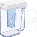 Upgraded DA9717395A Water Pitcher Reservoir Compatible with Samsung Water Pitcher for Fridge Door Replacement No Leak Samsung Refrigerator Parts RF23M8570SR RF23M8090SR Fridge Container Tank