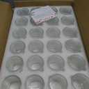 24 Pack Clear Glass Votive Candle Holders, Vintage Candle Holder for Floating Candle, Tealight Candle Holder for Table Centerpieces Home Bridal Shower Birthday Christmas Wedding Party Table Decoration