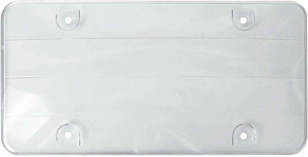 Custom Covers Clear Unbreakable License Plate Shield 2 Packs