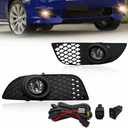 Fog Lights Compatible With 2008-2015 Mitsubishi Lancer Front Bumper Lights Clear Lens with H11 12V 35W Halogen Bulbs and Wiring Harness 1 Pair of Fog Lights
