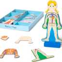 Melissa & Doug Magnetic Human Body Anatomy Play Set with 24 Magnetic Pieces and Storage Tray