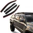 Rain Guards Side Window Visor Vent Outside Mount Fits for Toyota Tacoma Double Cab 2024 2025 2026
