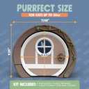 Gnome Door Cat Door for Interior Doors - Stylish & Functional with No Flap, Lockable, and Easy Installation, Spacious Large Kitty Door for Cats Up to 20 lbs, Private and Comfortable Pet Door