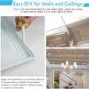 STICKGOO Glue Up Ceiling Tiles, 24x24 Inch PVC Decorative Drop Ceiling Tile Golden Coffee 48 Sq. Ft, Pack of 12 Tiles