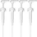 Gallon Pump Dispenser - for Plastic or Glass Bottles – Heavy-Duty Leak Proof for Commercial and Household Use - Plastic Pump for 1 Gallon Jug – Non-BPA Plastic (Pack of 4)