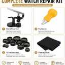 Watch Press Tool, Watch Back Press Closer with 18mm-50mm Fitting Dies, with Watch Case Open Pry Case Closer for Battery Replacement Watch Repairing