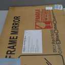 Delma Bathroom Vanity Mirror, Black Framed Bathroom Mirror for Over Sink, High-Definition Bathroom Mirror, Versatile Bathroom Vanity Mirror, Hangs Horizontally or Vertically(30x20, Black)