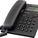 Panasonic KX-TSC11B Corded Phone with Caller ID, Black