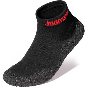 Joomra Womens Mens Minimalist Barefoot Sock Shoes | Zero Drop | ECO Vegan | Multi-Purpose & Ultra-Portable Water Footwear (All Black), Size: 10 Women/9 Men