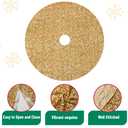Mr. Pen- Small Christmas Tree Skirt 24 inch, Gold Sequin Tree Skirt, Christmas Skirt Tree, Xmas Tree Skirt