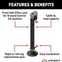 Lippert Ground Control 3.0 Automatic 5th Wheel RV Leveling System Front Hall Effect Jack for Right or Left Leg Replacement with 5,000-lb. Load Capacity - 305340