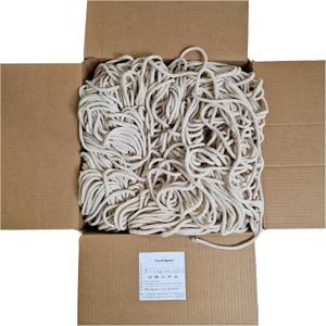 Cotton Cord in one Piece 5mm 500m, 46 Colors, Macrame Cord, Macrame Yarn, Cotton Yarn, Braided Cotton Cord 5mm with core, Crochet Cord, Macrame Rope (Beige)