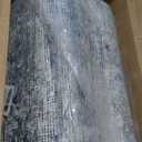 Bavni 8x10 Area Rugs, Abstract Modern Living Room Rugs, Large Machine Washable Rug Non-Slip, Soft Pet Friendly Rugs for Bedroom, Playroom, Dining Room, Blue/Light Grey