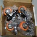 Stem Caster Wheels 2 inch Heavy Duty, Swivel Threaded Stem Mount Casters Set of 4 with American Size UNC 5/16"-18 x 1