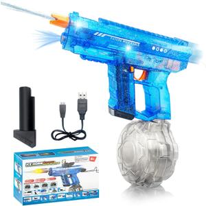 Upgraded Electric Water Gun for Adults Kids 26-32FT Long Range Squirt Gun Auto-Refill 800ml High Capacity Water Guns Toys with LED Light, Pool Beach Outdoor Summer Gift Toys for Kids Ages 6-12 (B)