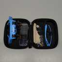 Magnifying Glass with Light, 2X 4X 6X 10X 13X Magnifying Glasses Lens, Switchable Binoculus Loupe w/Storage Case, Rechargeable Head Mount Magnifier for Close Work Watch Repair Crafts Jewelry (Blue)