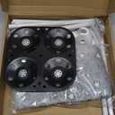 Cat Window Perch, Glow in The Dark Cordless Foldable Pet Hammock Bed for Window with Sturdy Metal Frame, Glowing Stars Pattern Resting Seat for Indoor Cats (Stars - M)