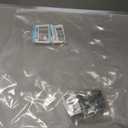 Biaungdo 18x18x30mm/0.7"x0.7"x1.2" Adjustable Right Angle Brackets L-shape Corner Brace Support Black- (15 Pcs)