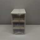 6 Quart Plastic Chest of Drawers, Desktop Office Organizer, 3 Pack