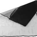 High Visibility Proof Mesh Railing, Tear Child Safety Net for Balcony, Stairs, 16ft Black Polyester Mesh