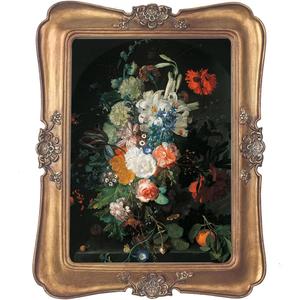 WINPLUS+ Vintage Picture Frame 5x7, Wall Mount and Tabletop Display, Art Gallery Gift (Antique Gold 5x7)