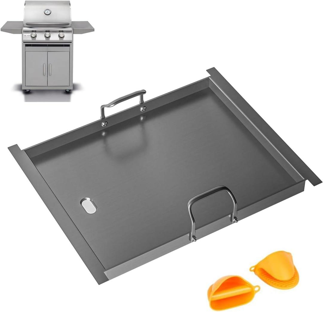 17.9"x14.5" Half Carbon Steel Griddle Insert for Blaze 3/4/5 Burner Grills