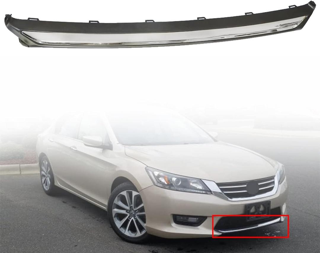Front Bumper Trim Chrome Replacement for Honda Accord 2013-2015 HO1095119 71150T2FA00