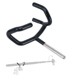 Boom Pole Holder, Boom Mic Holder, Boom Microphone Holder, Microphone Metal Boom Pole Holder Audio Boom Cradle Mount Stand, Boom Pole Holder for C-Stands and Mic Stands