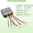 24V MX350 Controller Kit Replacement for Razor E200 E300 Electric Scooter MX350 (V33+) Dirt Rocket Bike, Control Module for E300 (V13+) E200 (V13+) E-Scooter with Throttle Part