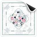 Deyimmei Mahjong Mat for Table - Non-Slip Mahjong Table Cover with Storage Pockets, Perfect Mahjong Accessories & Gifts for Women, Men, and Mahjong Enthusiasts (Floral Elegance)