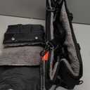 BurgeonNest Center Console Small Dog Car Seat - Portable Pet Cat Puppy Booster Armrest Carseat Up to 11lbs, Anti-Collapse Comfort Car Travel with Washable Fluffy Cushion and Pillow, Grey